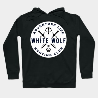 White Wolf - Hunting Club - Adventure Life - White - Fantasy - Funny Hoodie